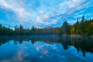 Whitman Pond Dressed in Early Morning Fog